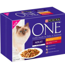 Purina One Chicken & Beef Mini Fillets In Gravy Adult Cat Food